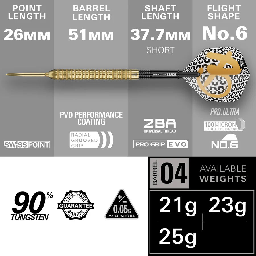 Target Bolide Envy 04 90% Tungsten SP Steel Tip Dart - Image 5