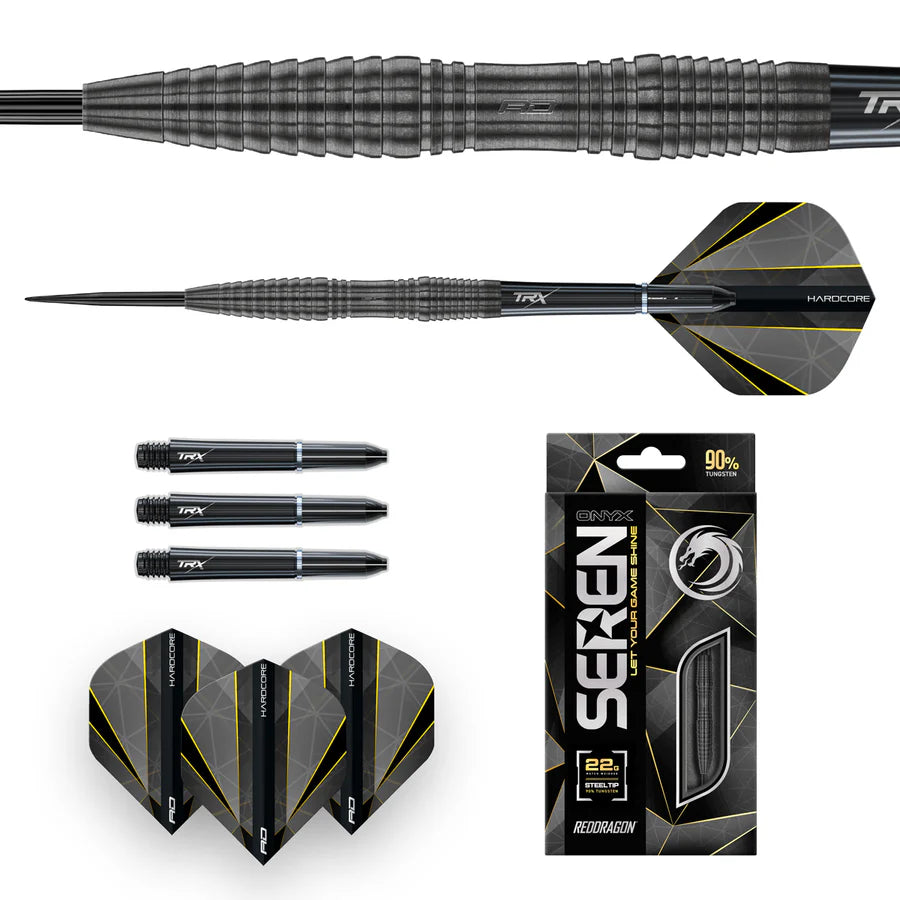 Red Dragon Seren 3 Onyx Steel Tip Darts - Image 5