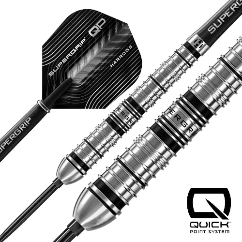 Harrows Super Grip QP 90% Tungsten QuickPoint Darts - Image 2