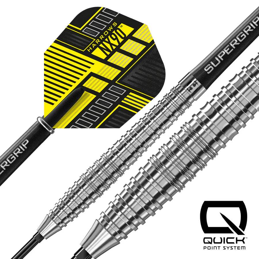 Harrows NX-90 Tapered 90% Tungsten QP Steel Tip Darts - Image 2