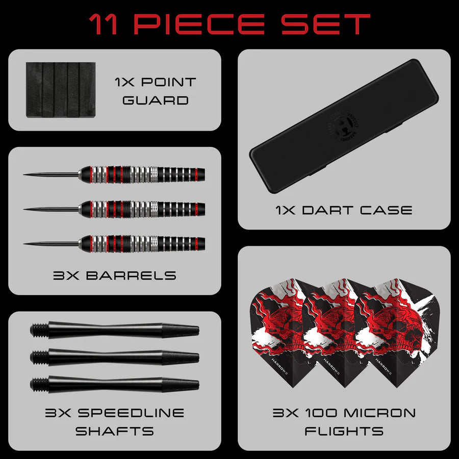 Harrows Heavy Metal Stainless Steel Steel Tip Darts - Image 3