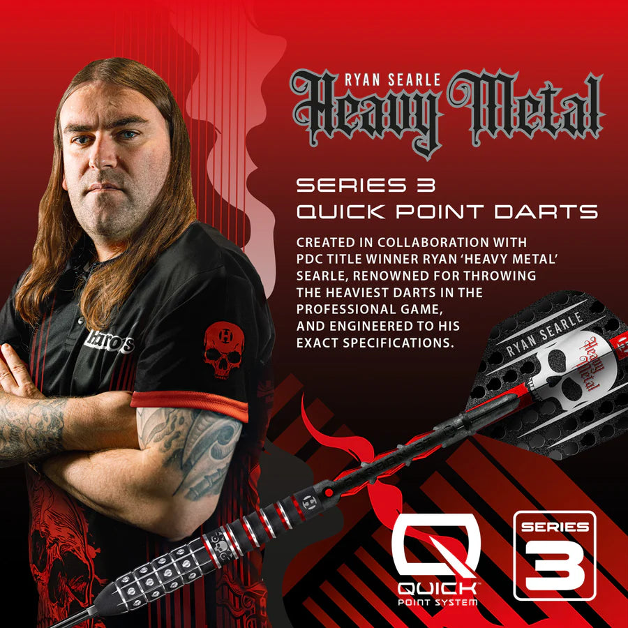 Harrows Ryan Searle Series 3 90% Tungsten QP Steel Tip Darts - Image 6