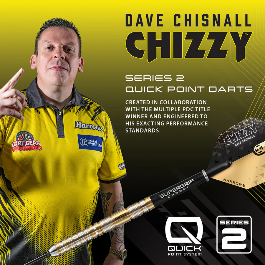 Harrows Dave Chisnall Chizzy Series 2 90% Tungsten QP Steel Tip Darts - Image 5
