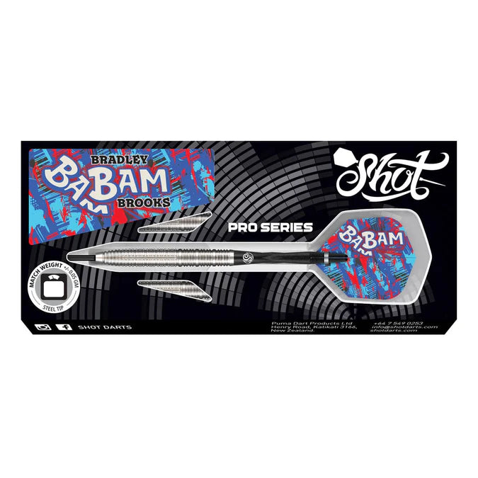 Shot Bradley Brooks 90% Tungsten Steel Tip Darts - Image 2