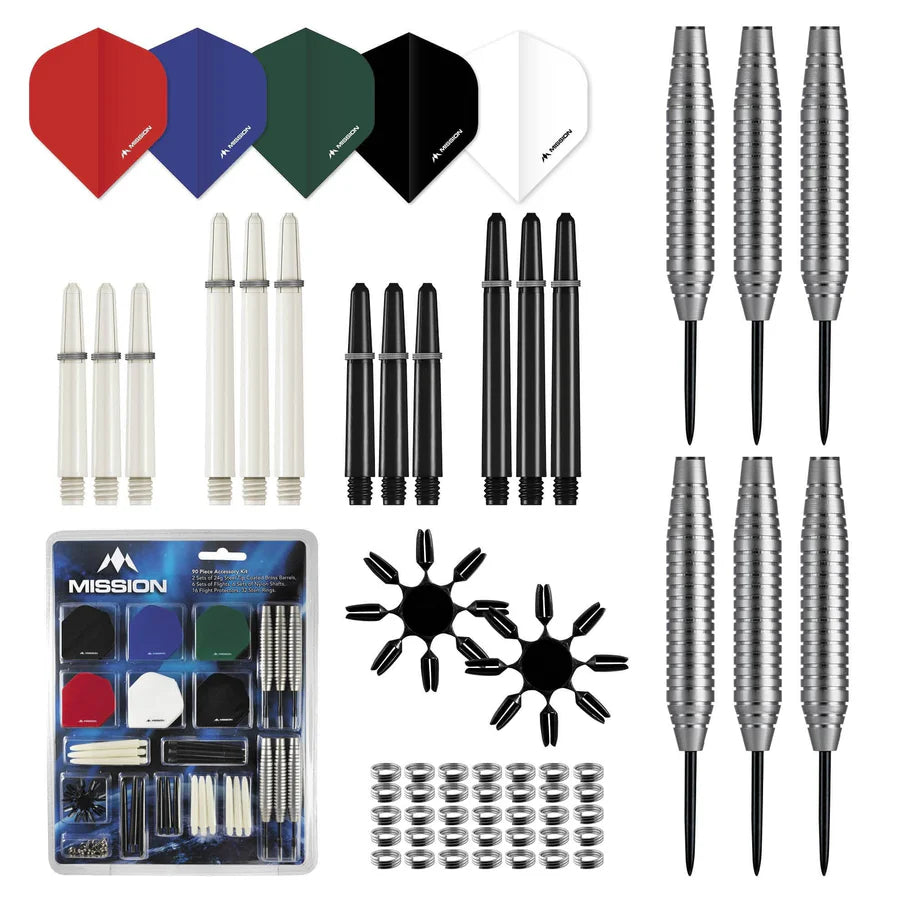Mission Darts Accessory Kit 90 Piece - Flights, Shafts - Steel Tip - Image 2