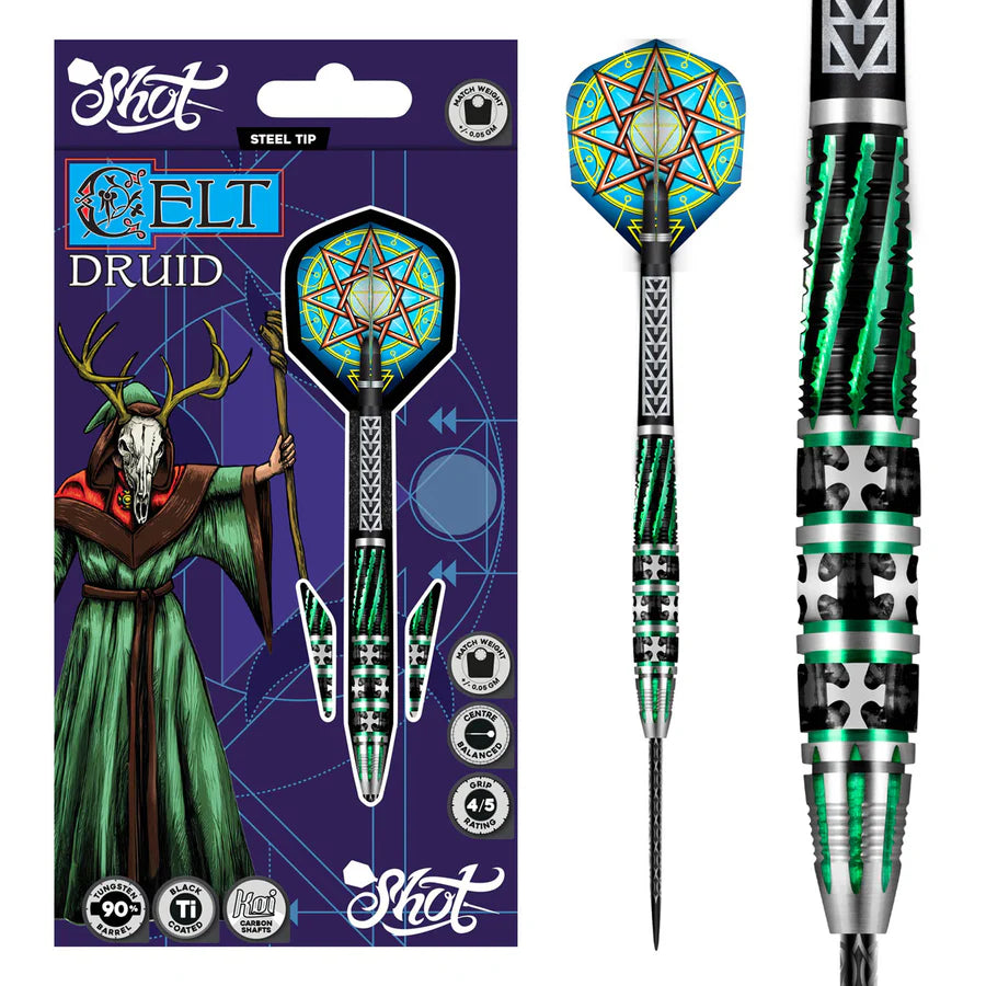 Shot Celt Druid 90% Tungsten Steel Tip Darts - Image 6