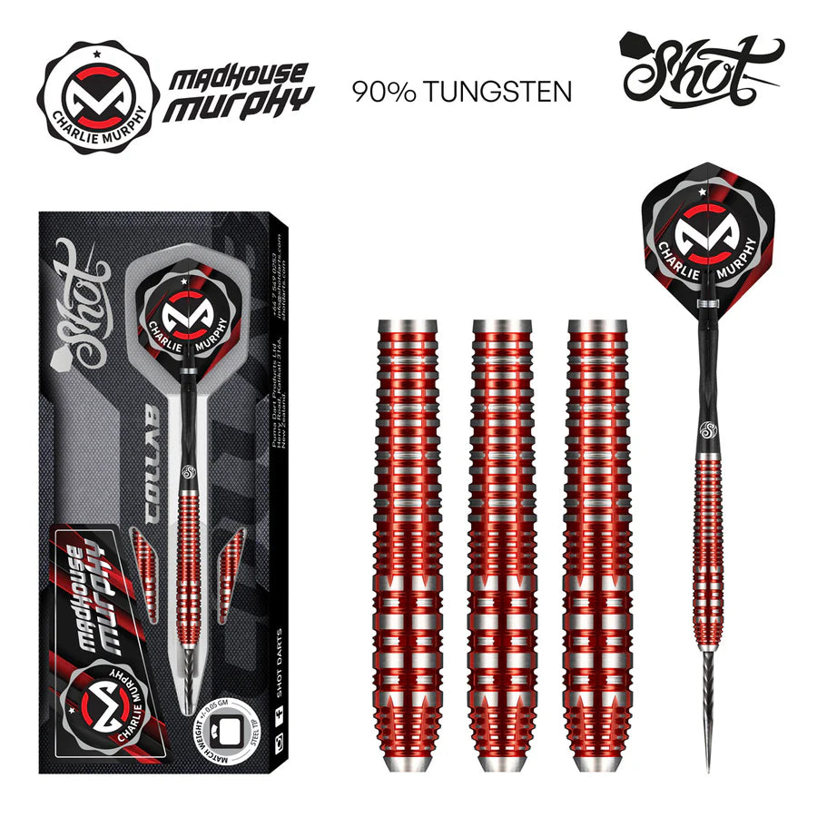 Shot Pro Series Collab Charlie Murphy 90% Tungsten Steel Tip Darts - Image 2