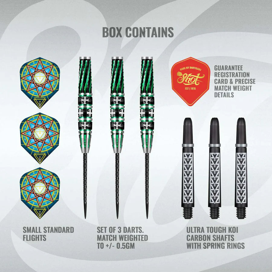 Shot Celt Druid 90% Tungsten Steel Tip Darts - Image 5