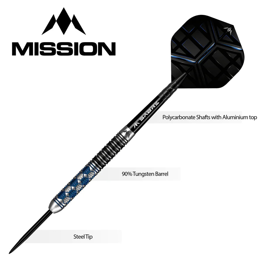 Mission Hexon 90% Tungsten Steel Tip Darts Blue PVD - Image 6