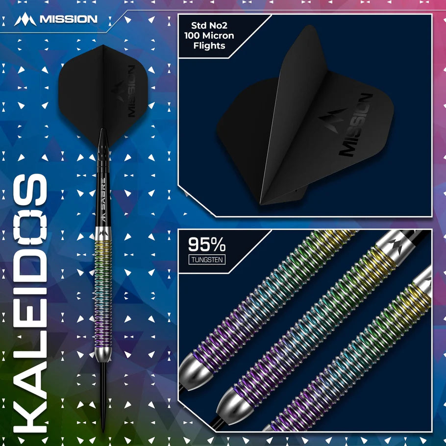 Mission Kaleidos 95% Tungsten Steel Tip Darts - Image 4