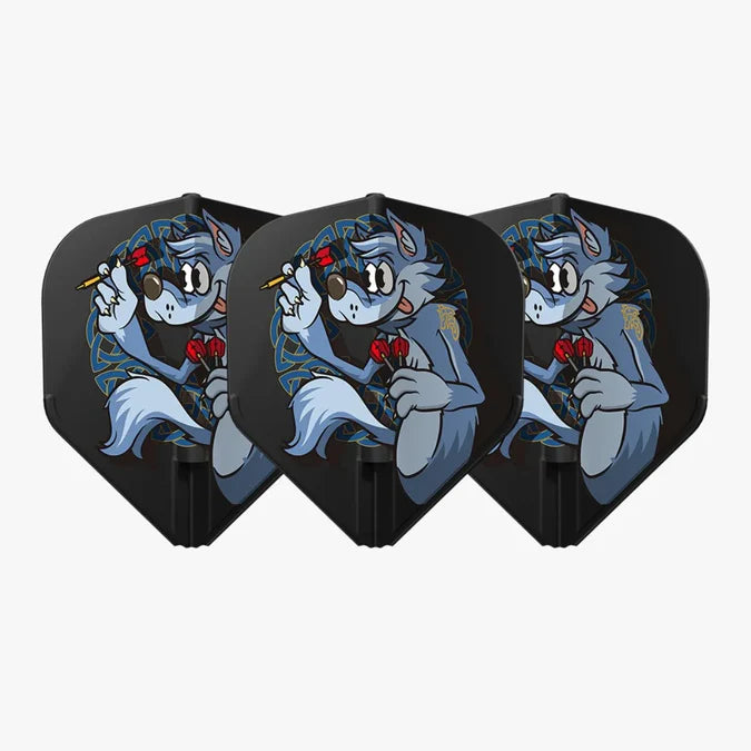L-Style Darts Flights L-Flight EZ L1 Sho Okano Black Flights - Image 2