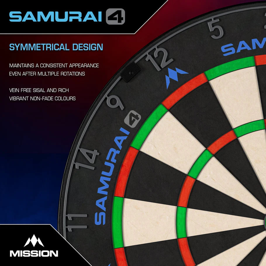 Mission Samurai 4 Dartboard Graphite Edition - Image 6