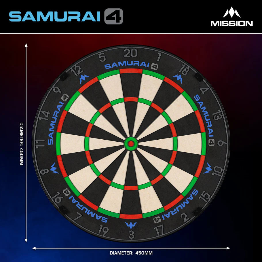 Mission Samurai 4 Dartboard Graphite Edition - Image 4