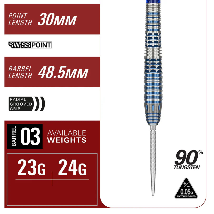 Target Japan Mizu 03 90% Tungsten SP Steel Tip Darts - Image 3