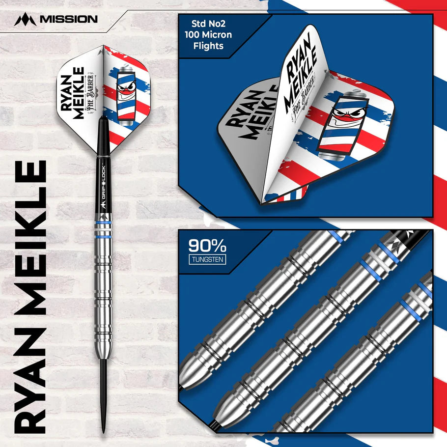 Mission Ryan Meikle 90% Tungsten Steel Tip Darts - Image 3