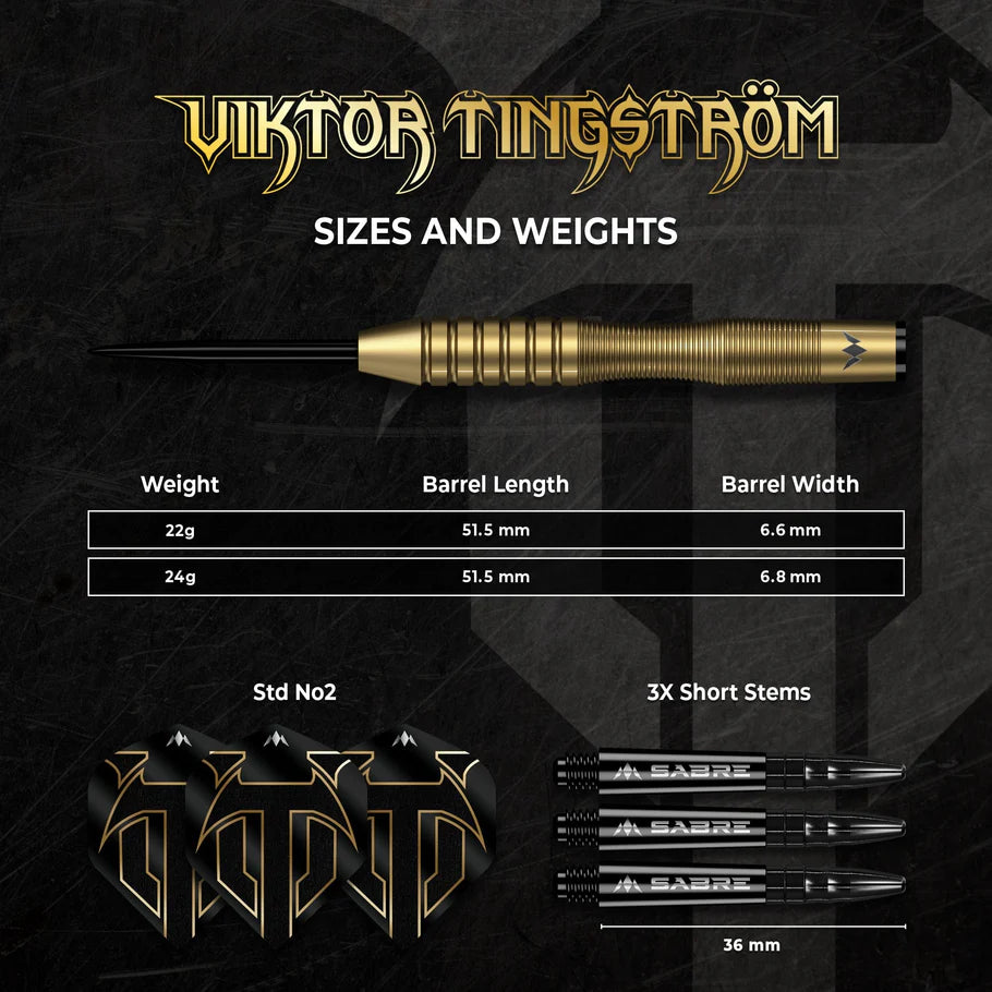 Mission Viktor Tingstrom 90% Tungsten Steel Tip Darts - Image 5