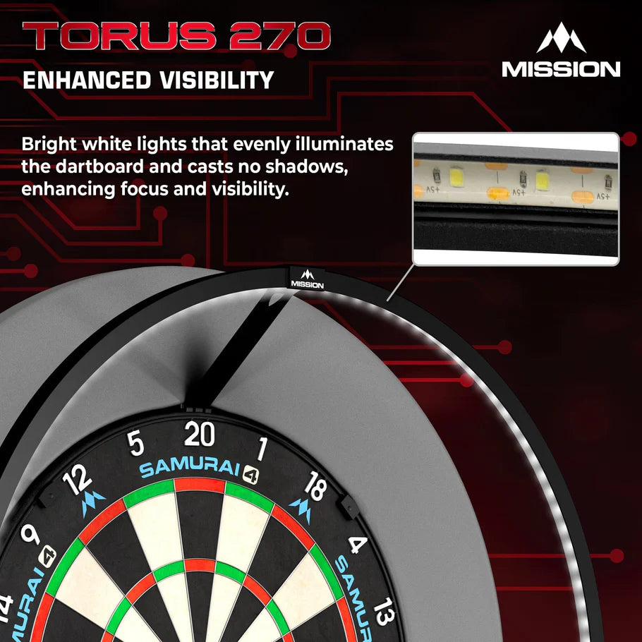 Mission Torus 270 Dartboard Light - Image 3