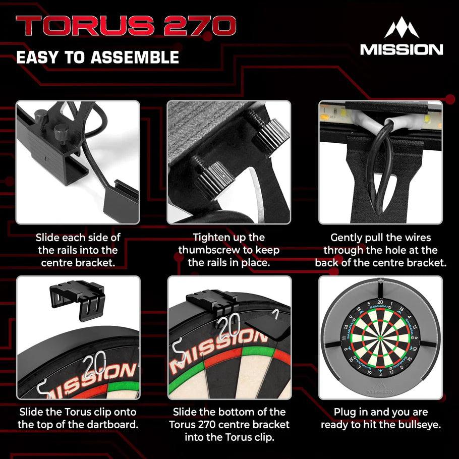 Mission Torus 270 Dartboard Light - Image 6
