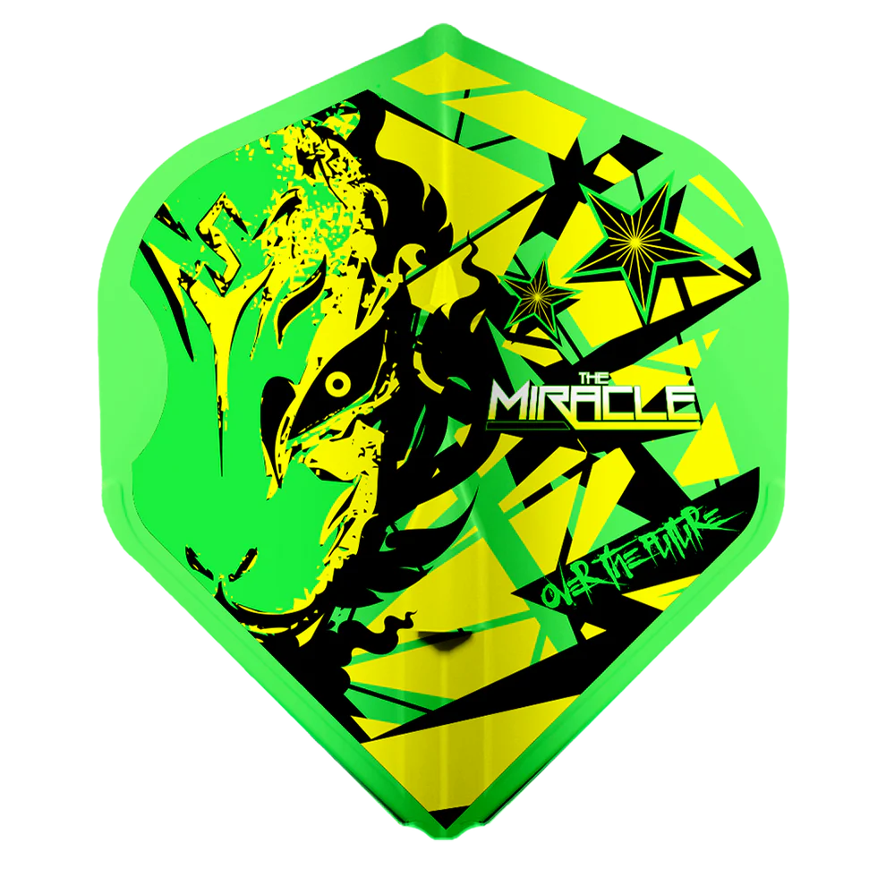 L-Style EZ L-Flights - Integrated Champagne Ring - L1 - Mikuru Suzuki V5 Neon Green - Image 3