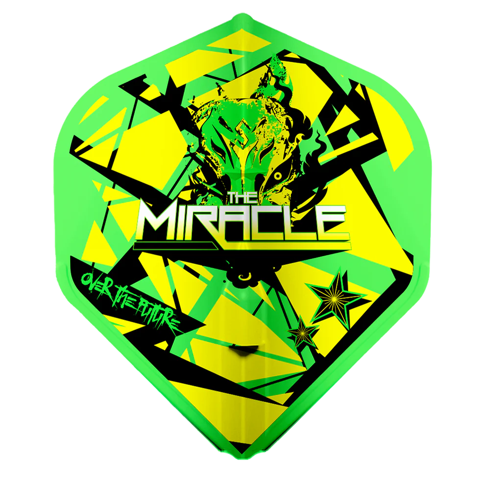 L-Style EZ L-Flights - Integrated Champagne Ring - L1 - Mikuru Suzuki V5 Neon Green - Image 4