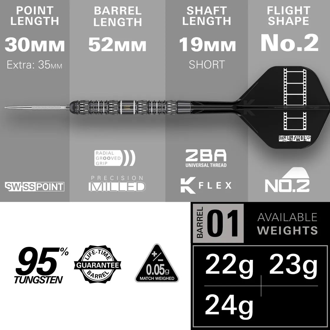 Chris Dobey 95k SP Steel TIp Darts - Image 3