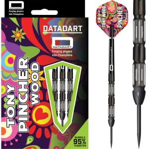 Datadart Tony Woods 95% Tungsten Black Titanium Steel Tip Darts