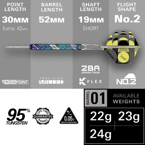 Target Luke Littler Edge Steel Tip Darts - Image 3