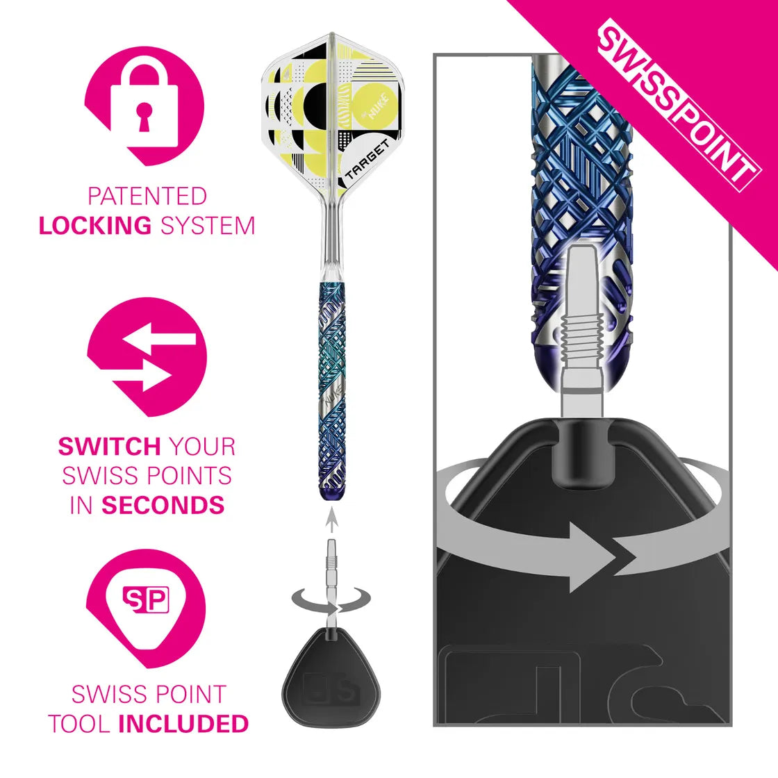 Luke Littler Edge 95% Tungsten SP Steel Tip Darts - Image 4