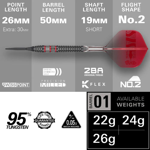 Target Nathan Aspinall ASP 95K Steel Tip Darts - Image 3