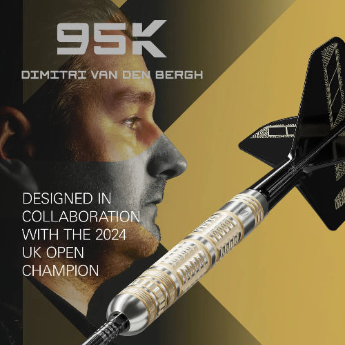 Target Dimitri Van den Bergh 95K Steel Tip Darts - Image 3